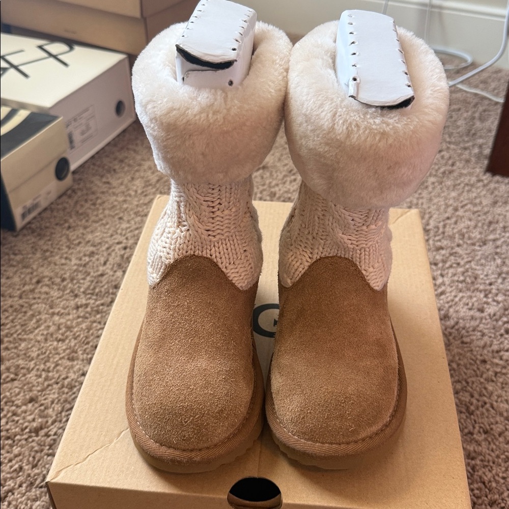 UGG JUNIPER II CHESTNUT BOOTS - TODDLER